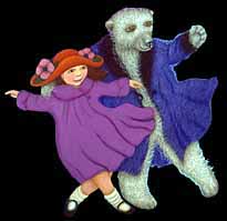 Dancing with a Wind Bear. Artwork by Phoebe Stone.